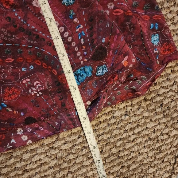 ZADIG & VOLTAIRE Psyche Remus Dress Red Floral Abstract Mini Women’s Size L - Picture 12 of 12